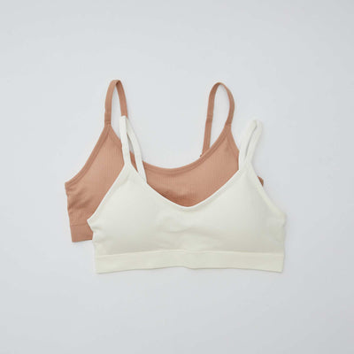 Pack de 2 tops de canalé ROSA