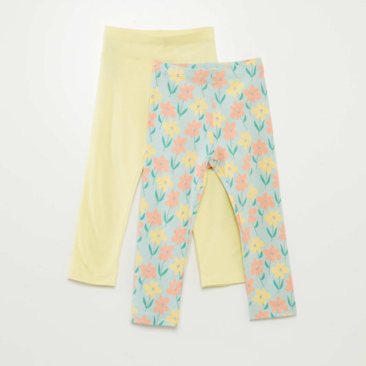 Pack de leggings largos con estampado VERDE