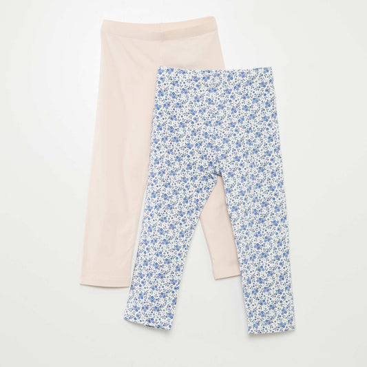 Pack de leggings largos con estampado BLANCO