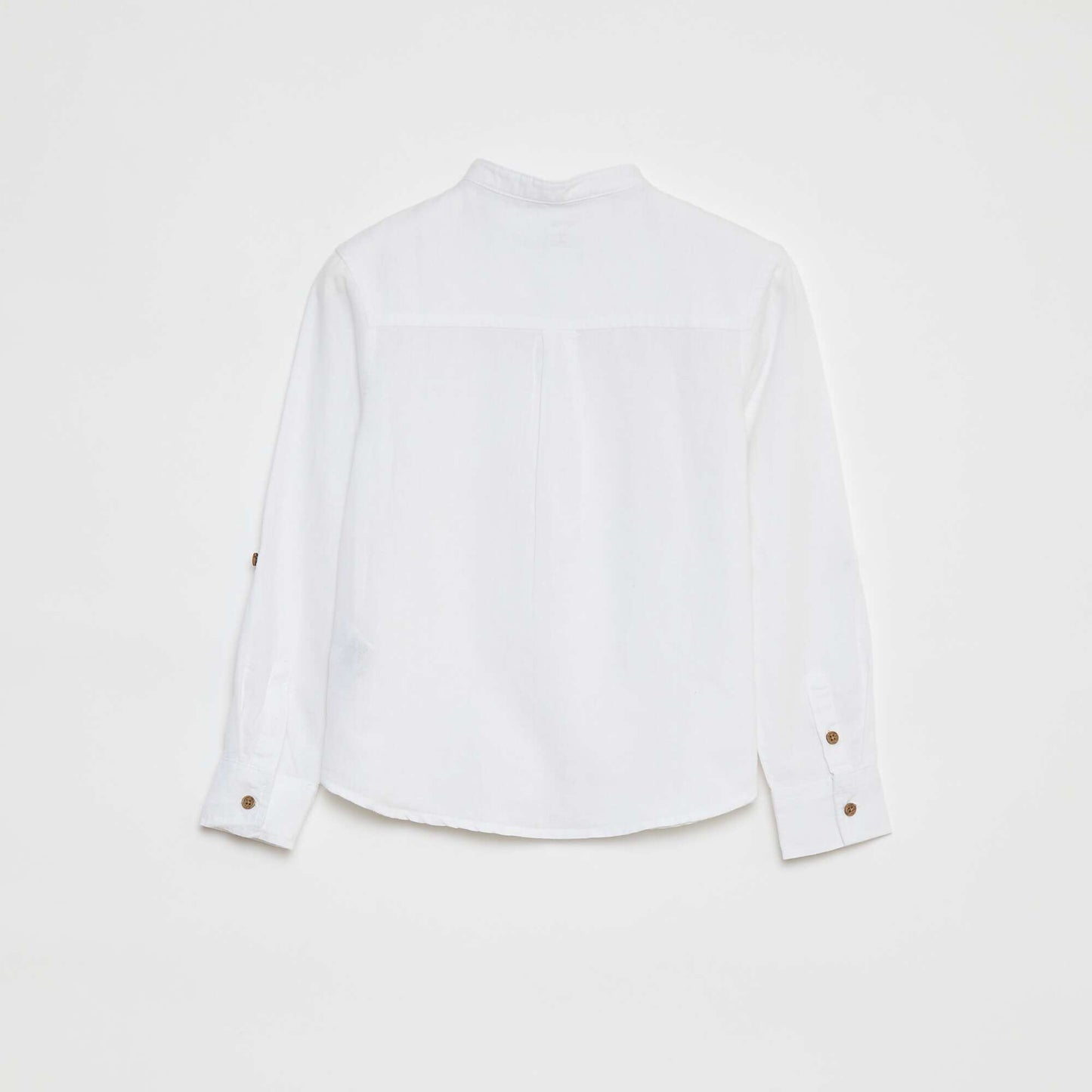 Camisa de mezcla de lino BLANCO