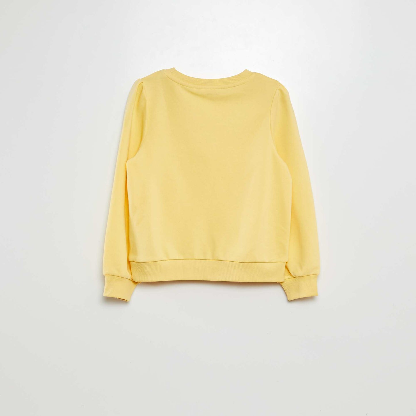 Buzo de chándal lisa corazón bordado AMARILLO