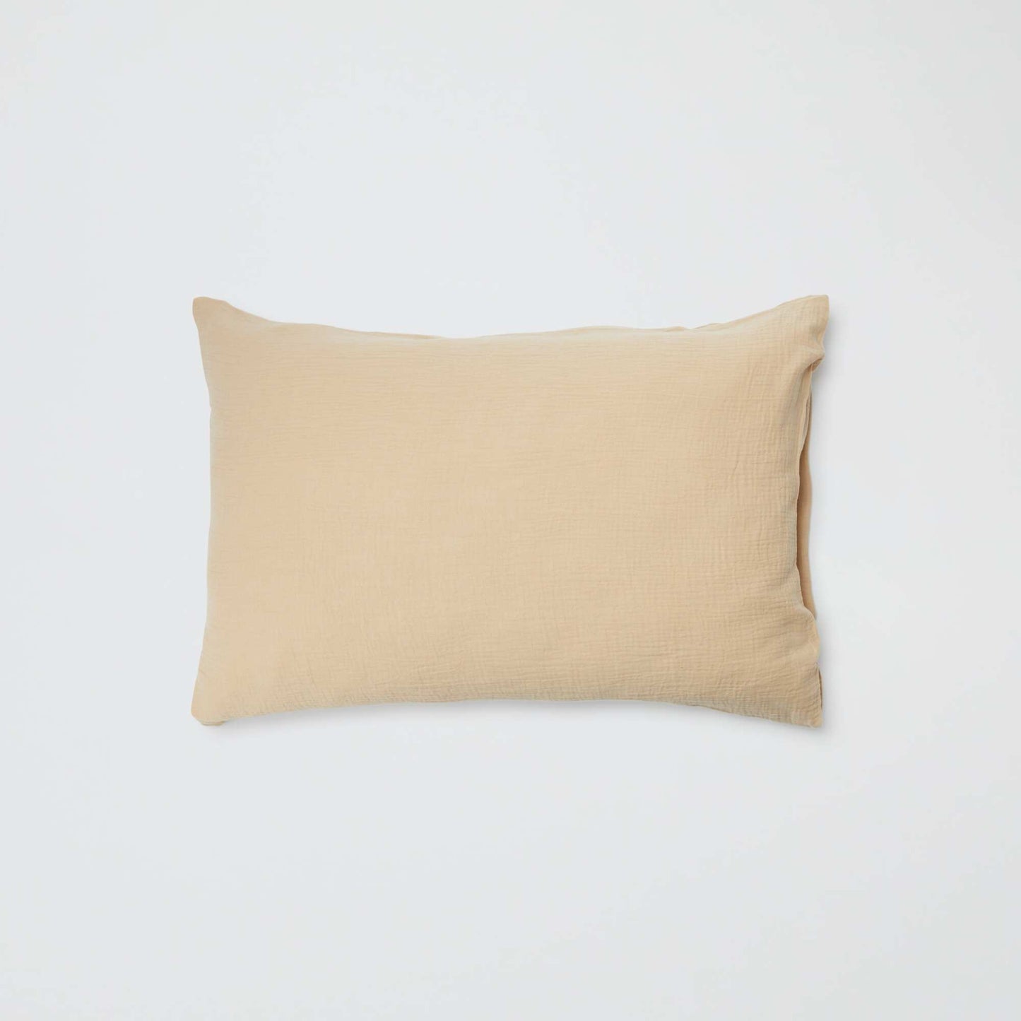 Funda de almohada de gasa de algodón 50 x 70 o 63 x 63 cm - Kiabi Home BEIGE