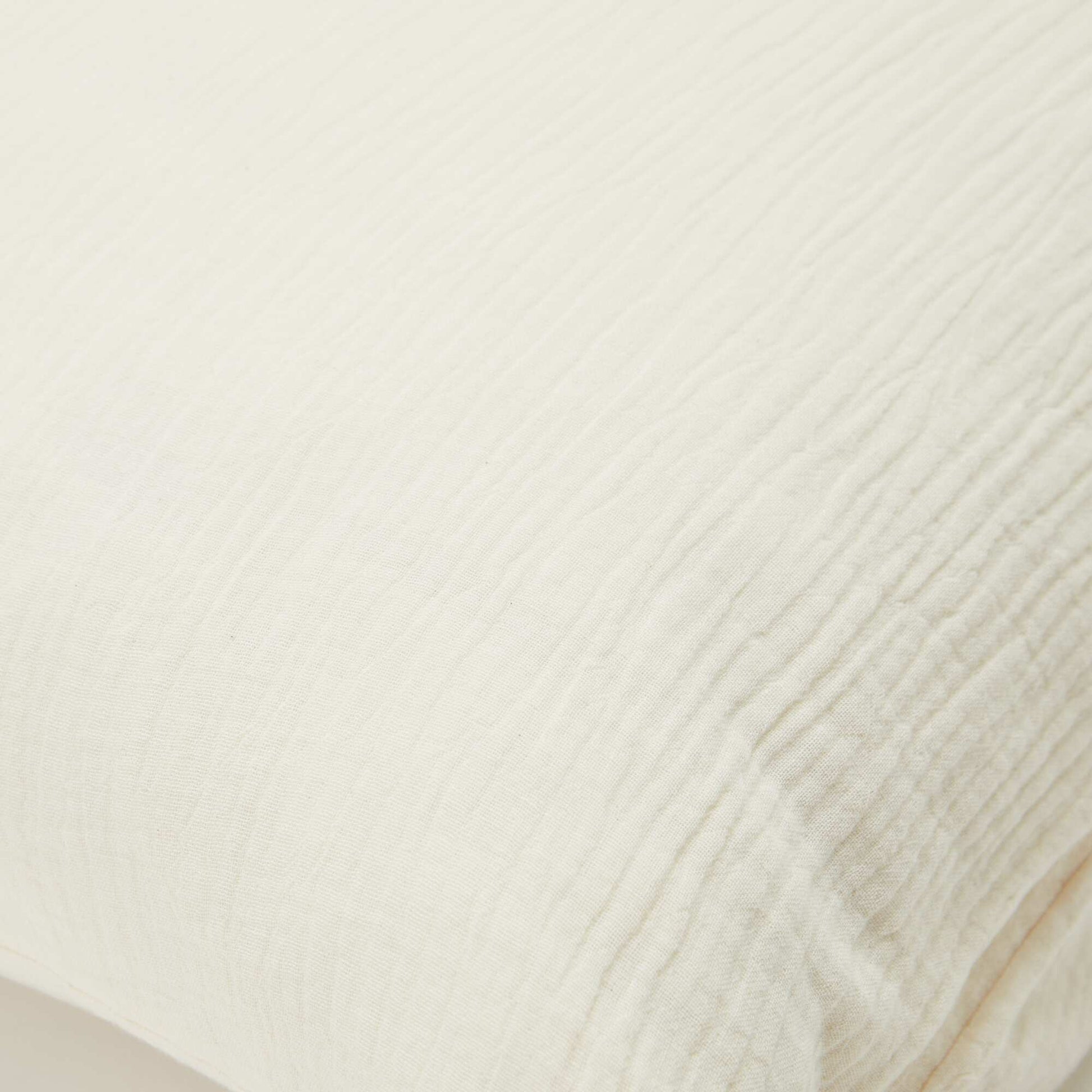 Funda de almohada gasa de algodón 50 x 70 o 63 x 63 cm - Kiabi Home BEIGE