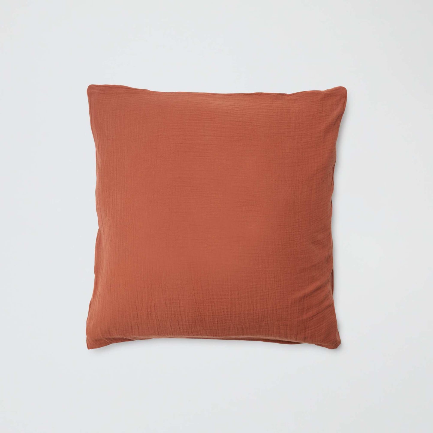 Funda de almohada de gasa de algodón 50 x 70 o 63 x 63 cm - Kiabi Home MARRON