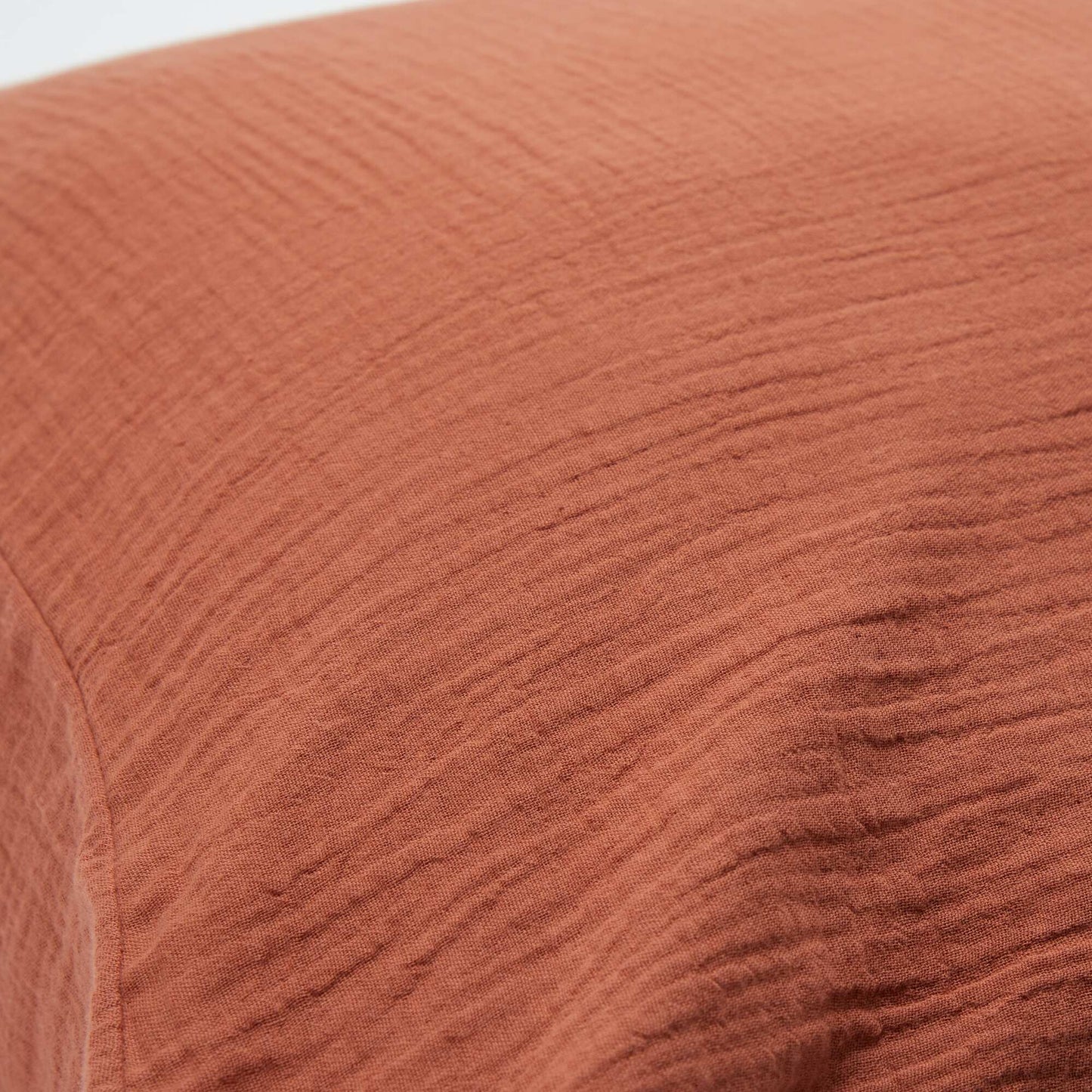 Funda de almohada de gasa de algodón 50 x 70 o 63 x 63 cm - Kiabi Home MARRON