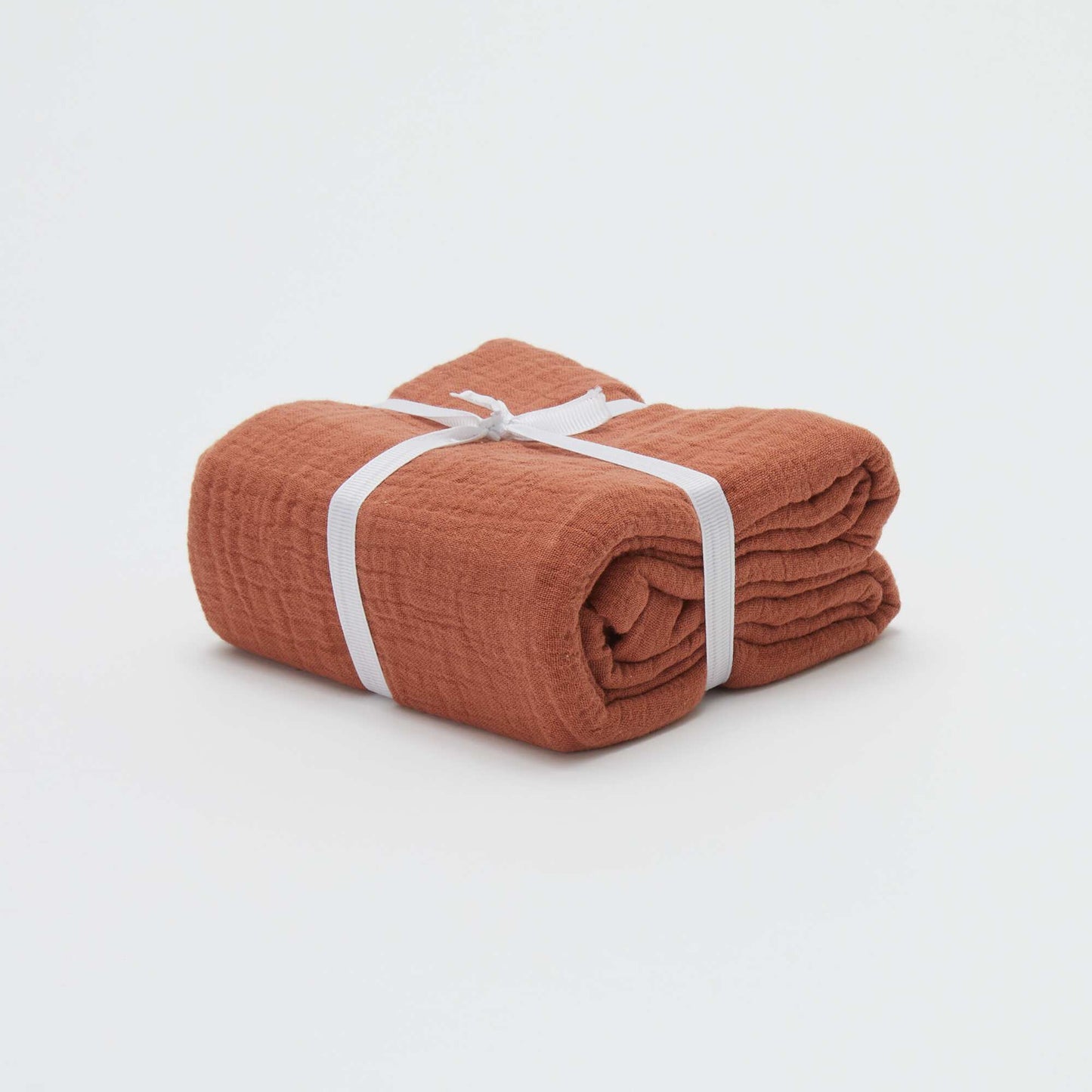 Funda de almohada de gasa de algodón 50 x 70 o 63 x 63 cm - Kiabi Home MARRON