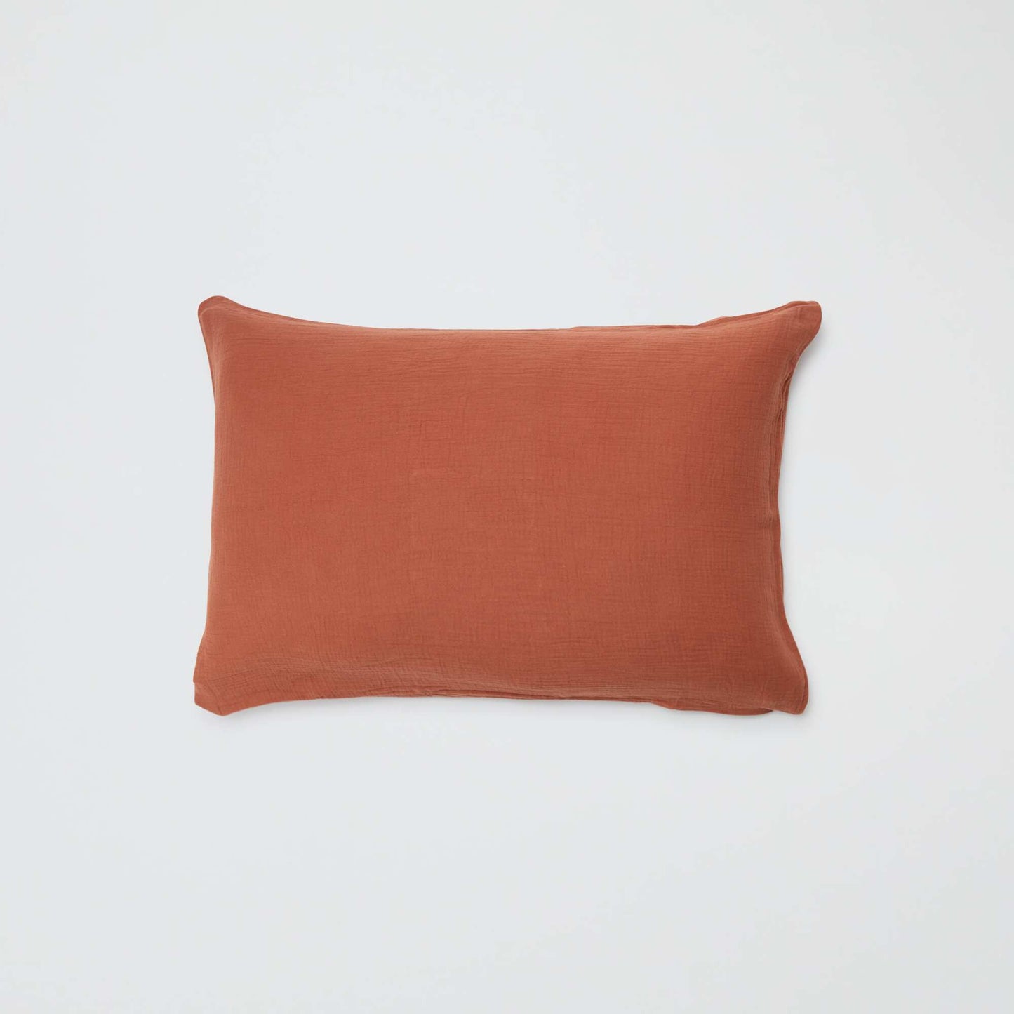 Funda de almohada de gasa de algodón 50 x 70 o 63 x 63 cm - Kiabi Home MARRON