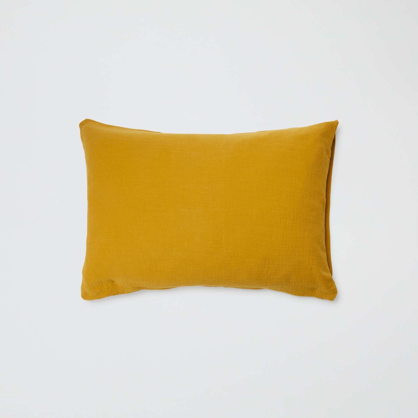 Funda de almohada de gasa de algodón 50 x 70 o 63 x 63 cm - Kiabi Home AMARILLO