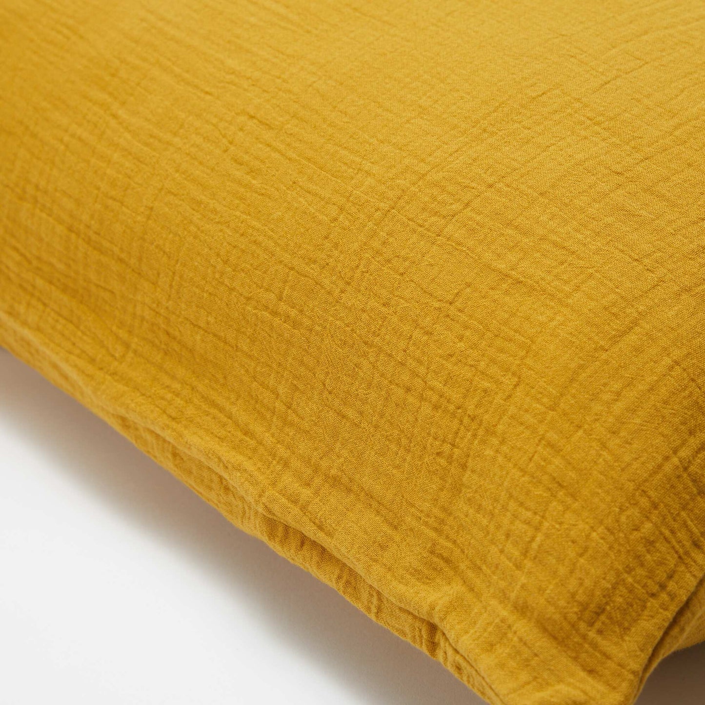Funda de almohada de gasa de algodón 50 x 70 o 63 x 63 cm - Kiabi Home AMARILLO