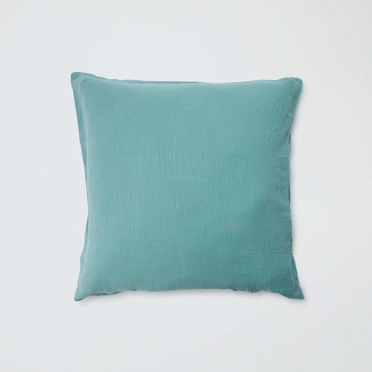 Funda de almohada de gasa de algodón 50 x 70 o 63 x 63 cm - Kiabi Home VERDE