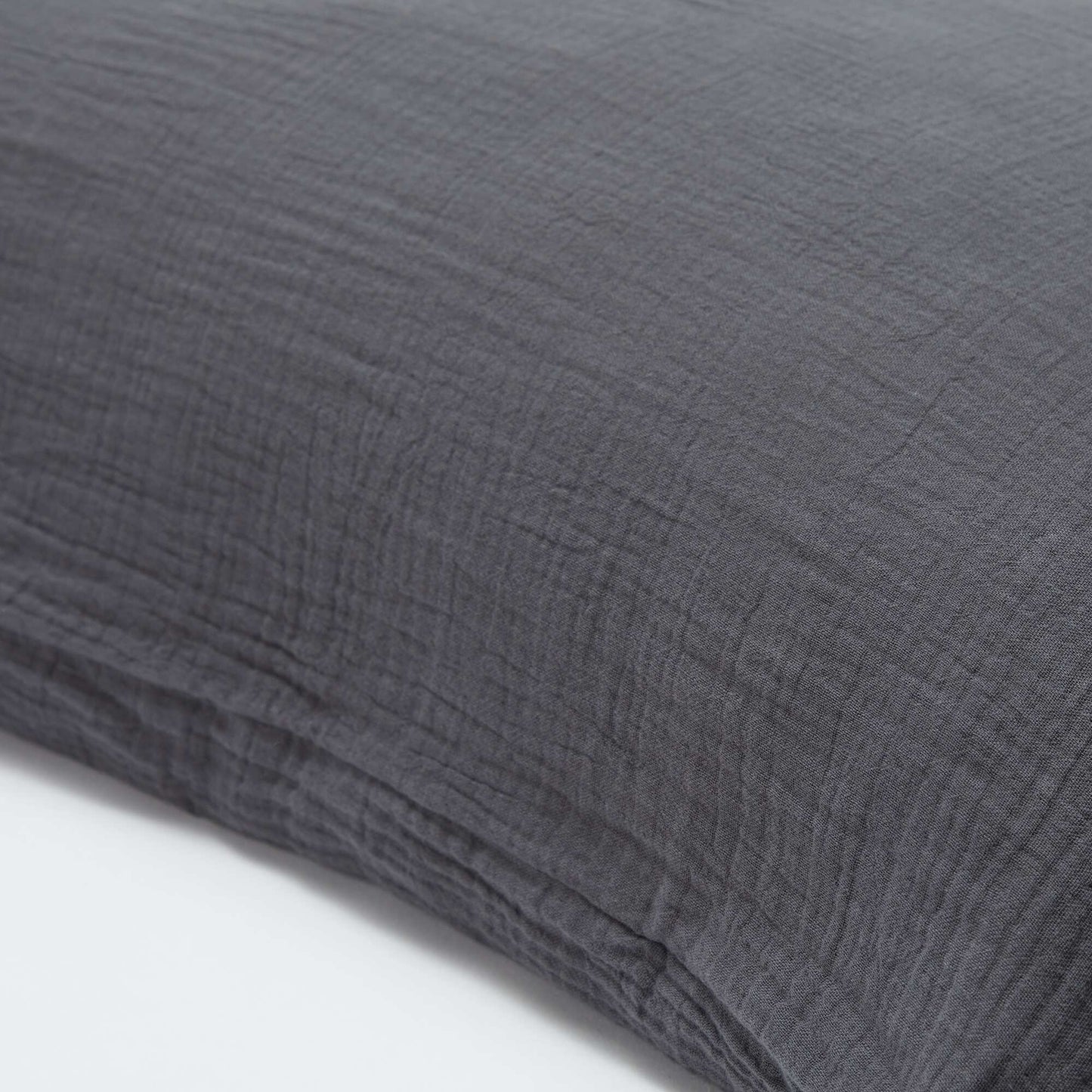 Funda de almohada de gasa de algodón 50 x 70 o 63 x 63 cm - Kiabi Home GRIS