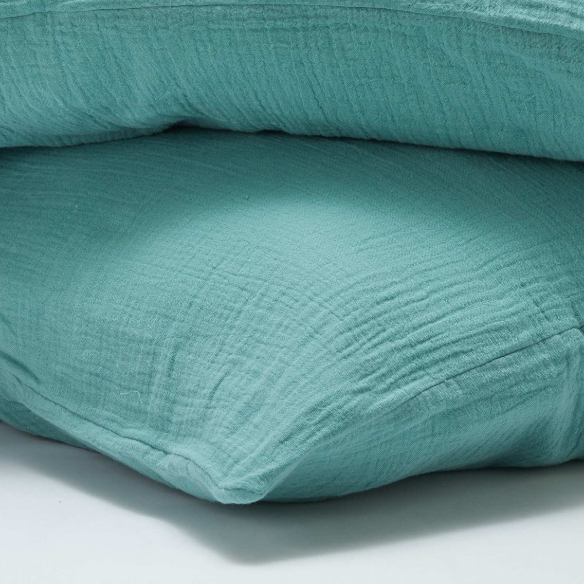Juego de cama doble (200 x 200 cm) de gasa de algodón - Kiabi Home VERDE