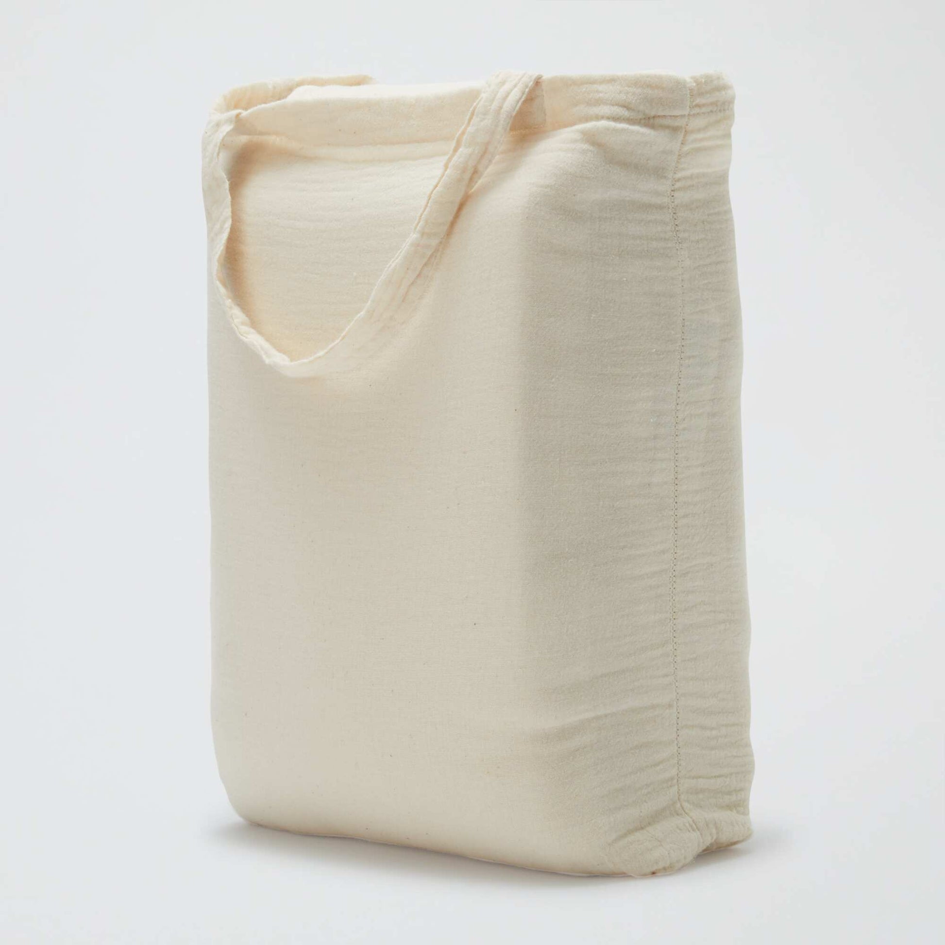 Juego de cama doble (240 x 220 cm) de gasa de algodón - Kiabi Home BEIGE