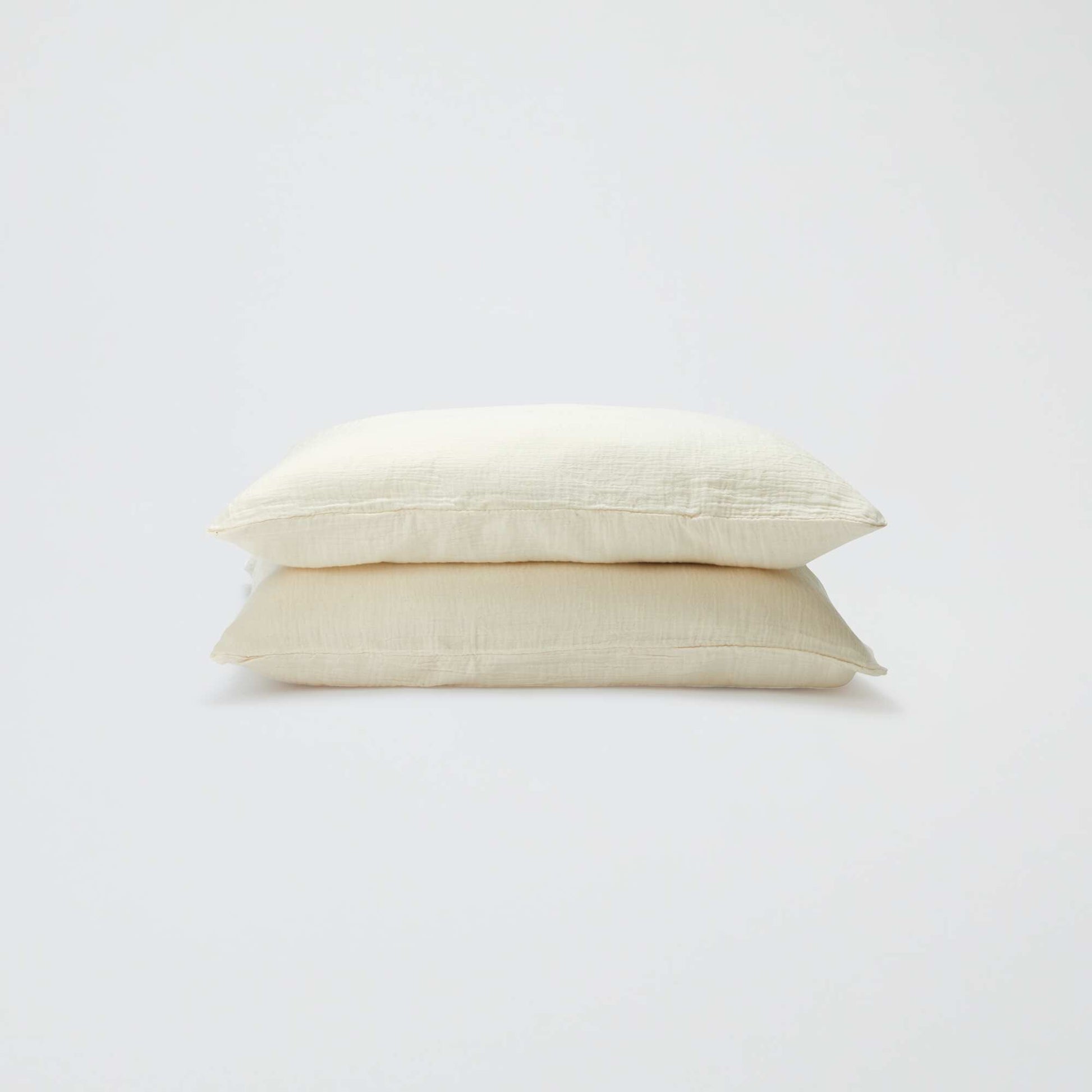 Juego de cama doble (240 x 220 cm) de gasa de algodón - Kiabi Home BEIGE