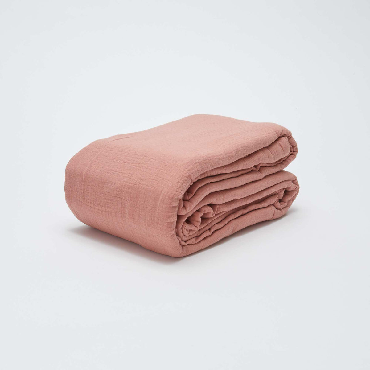 Juego de cama doble (240 x 220 cm) de gasa de algodón - Kiabi Home ROSA