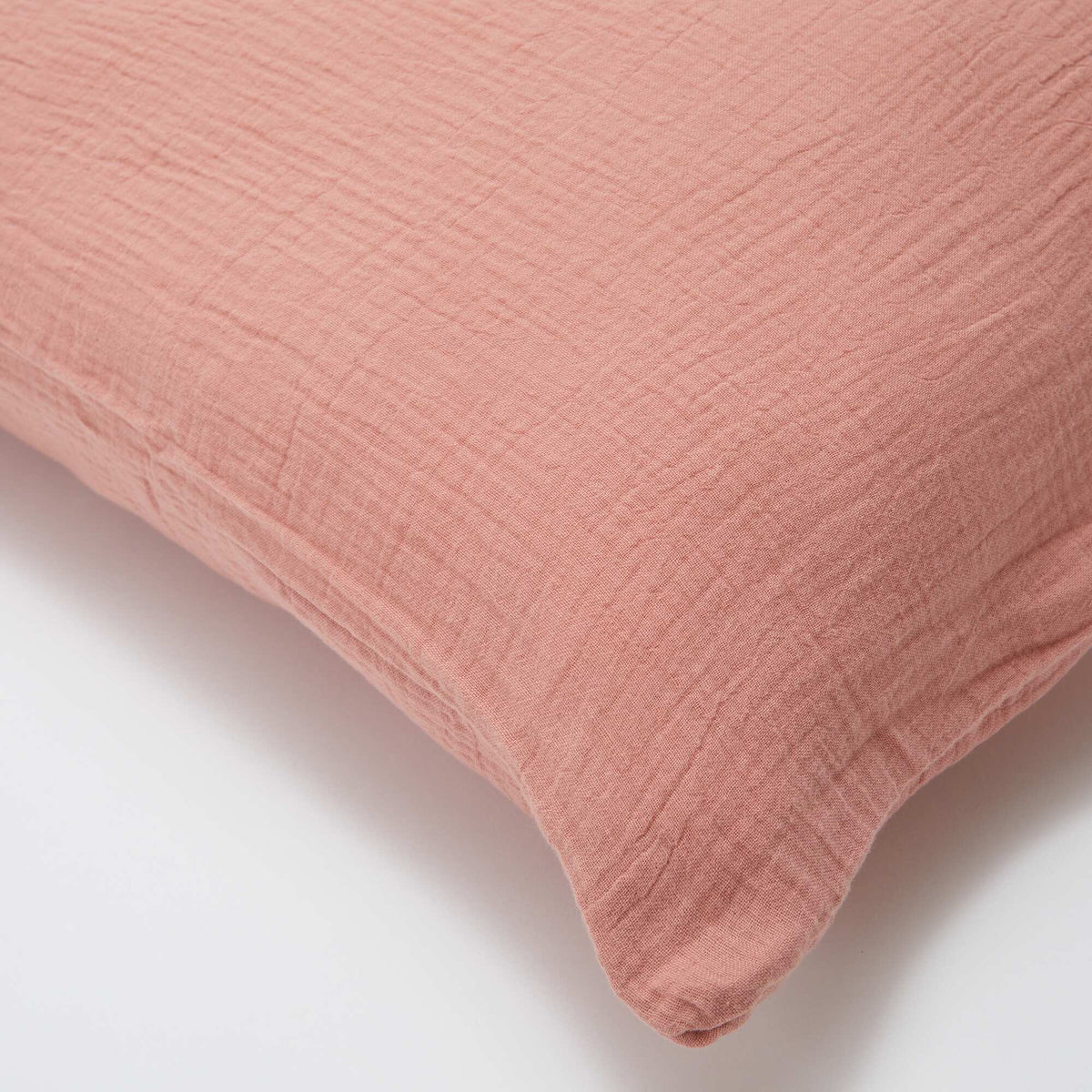 Juego de cama doble (240 x 220 cm) de gasa de algodón - Kiabi Home ROSA
