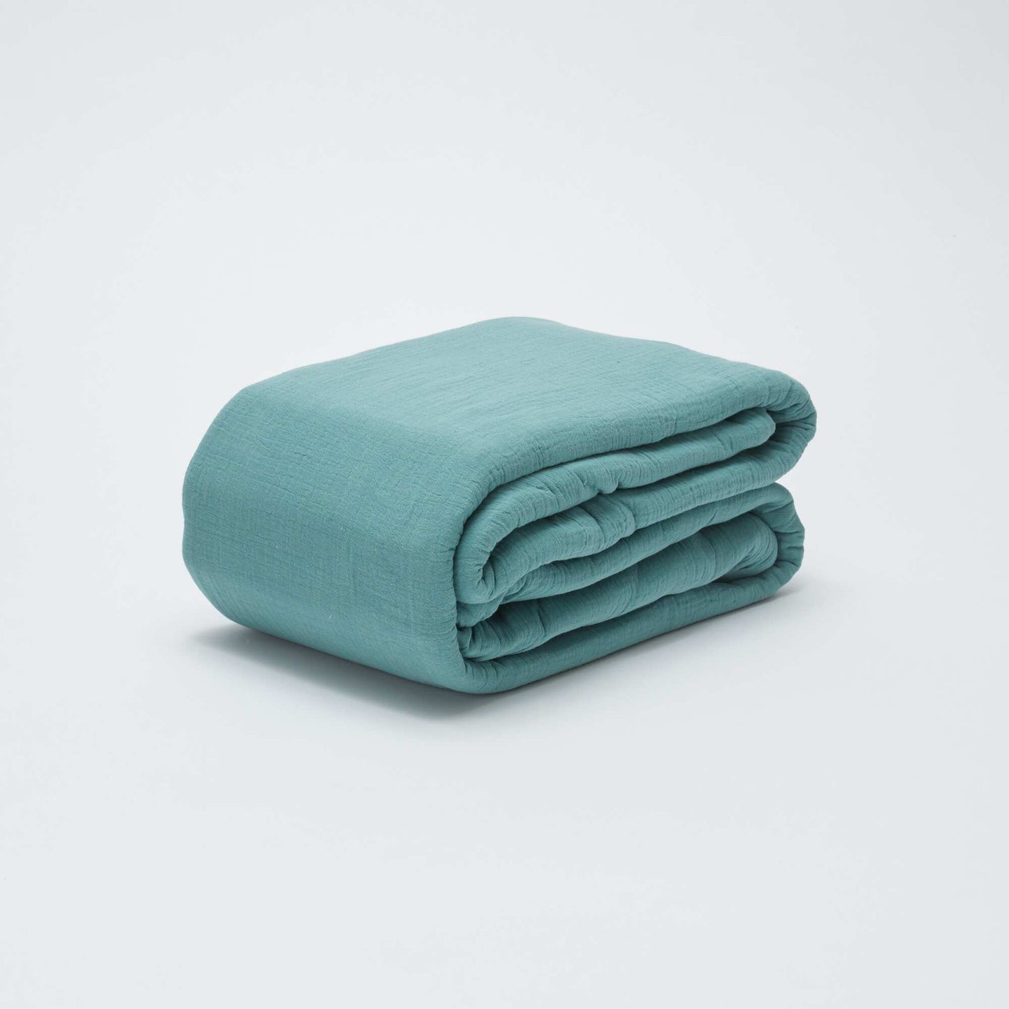 Juego de cama doble (240 x 220 cm) de gasa de algodón - Kiabi Home VERDE