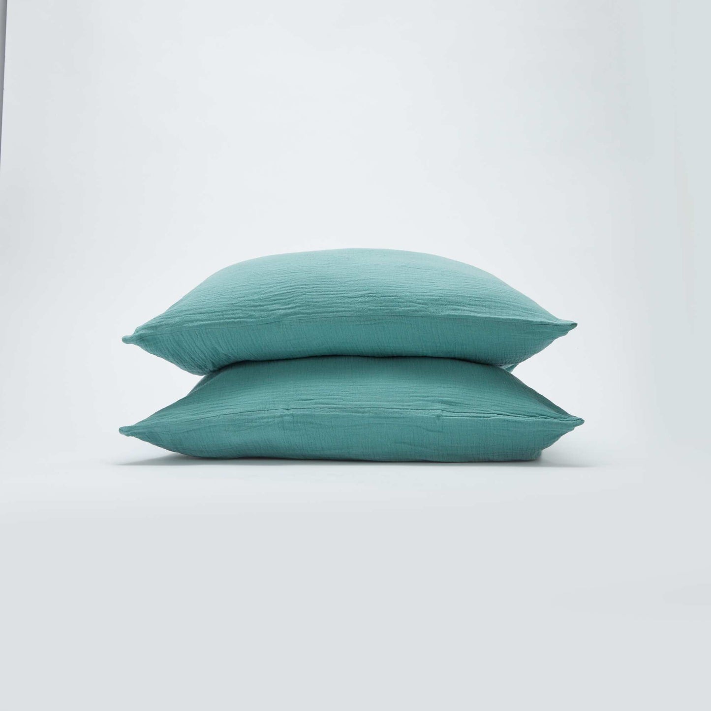 Juego de cama doble (240 x 220 cm) de gasa de algodón - Kiabi Home VERDE