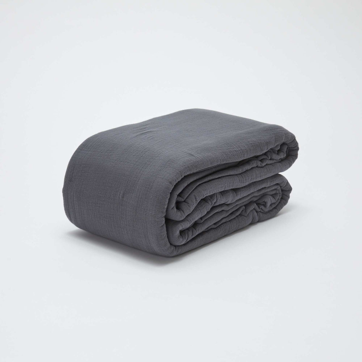 Juego de cama doble (240 x 220 cm) de gasa de algodón - Kiabi Home GRIS