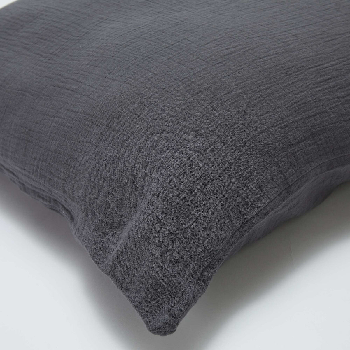 Juego de cama doble (240 x 220 cm) de gasa de algodón - Kiabi Home GRIS