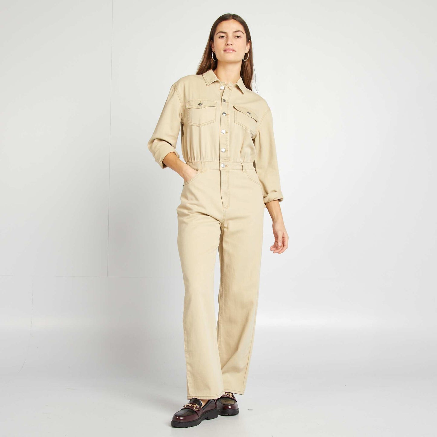 Mono jean largo BEIGE