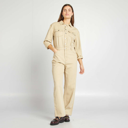 Mono jean largo BEIGE