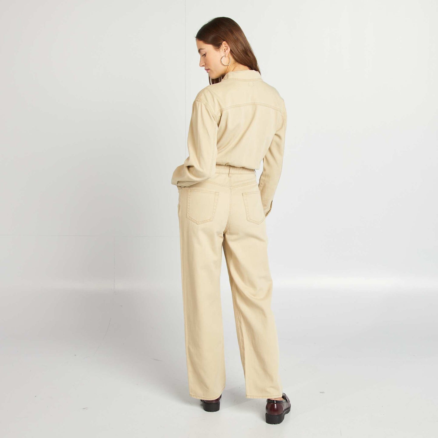 Mono jean largo BEIGE