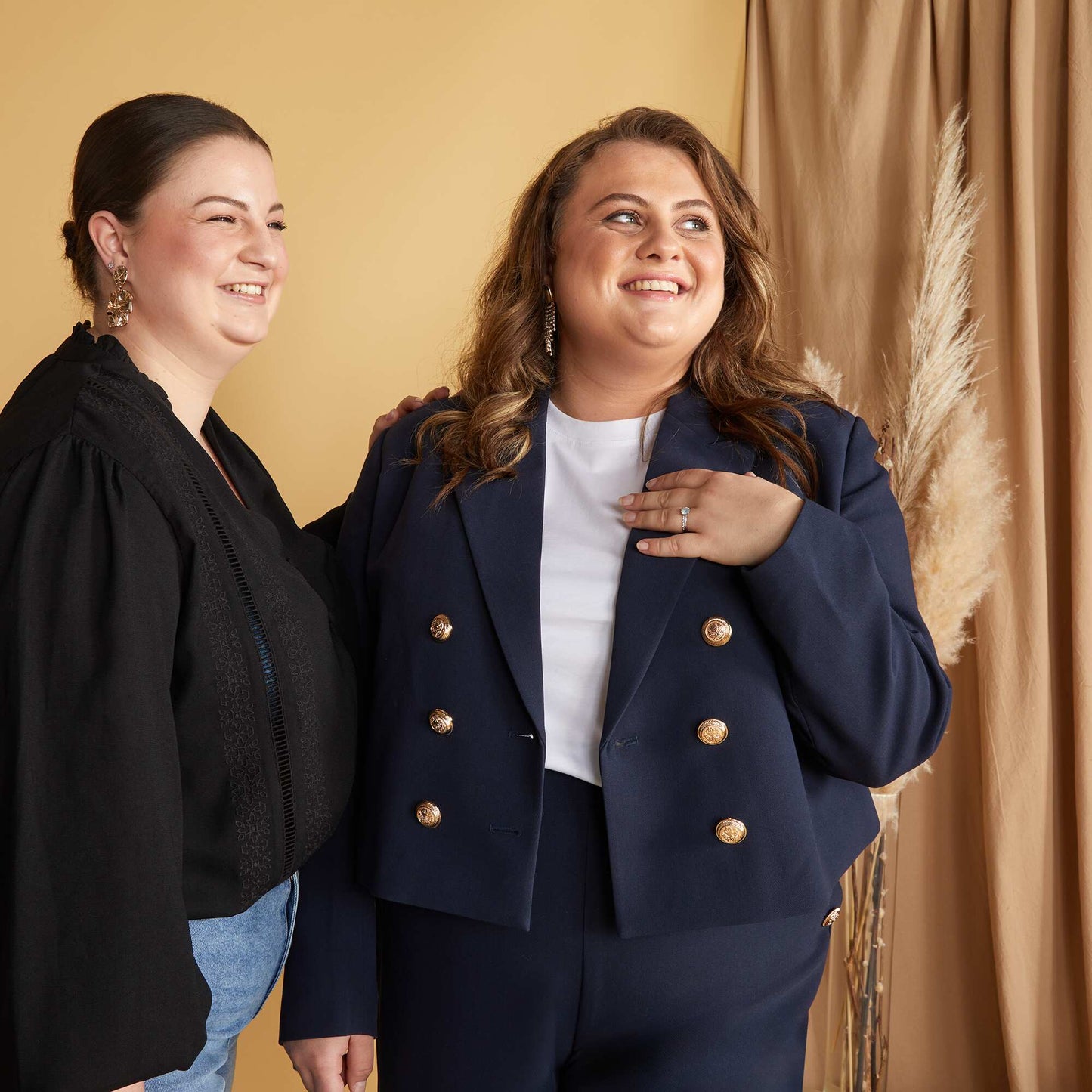 Chaqueta de traje cropped AZUL