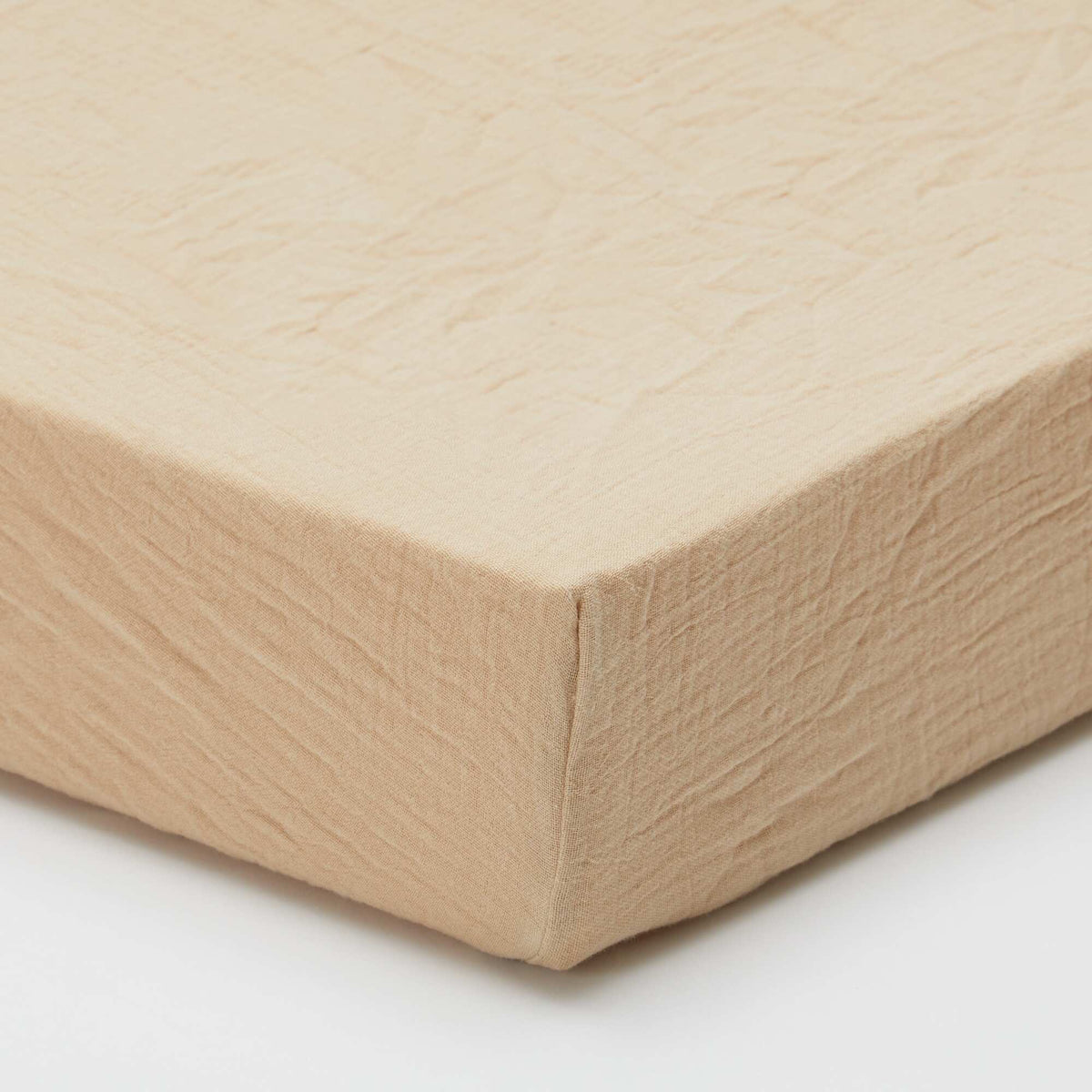 Sábana bajera doble (140 x 200 cm) de doble gasa de algodón - Kiabi Home BEIGE