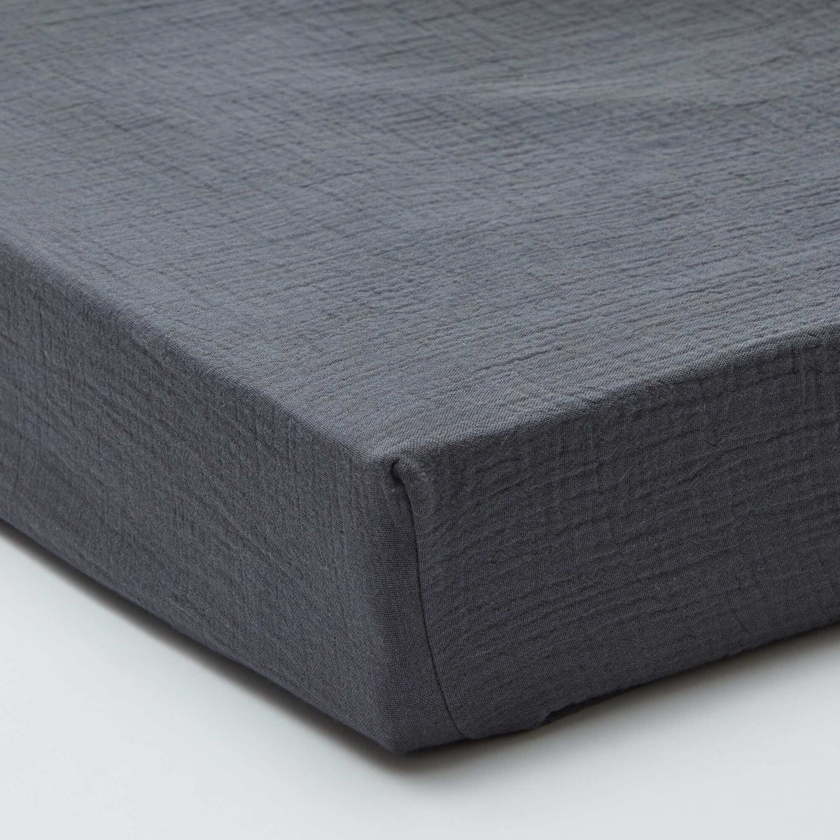 Sábana bajera doble (140 x 200 cm) de doble gasa de algodón - Kiabi Home GRIS