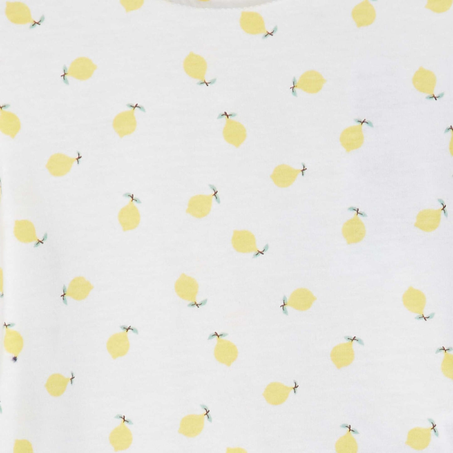 Camiseta de manga corta con volantes BLANCO