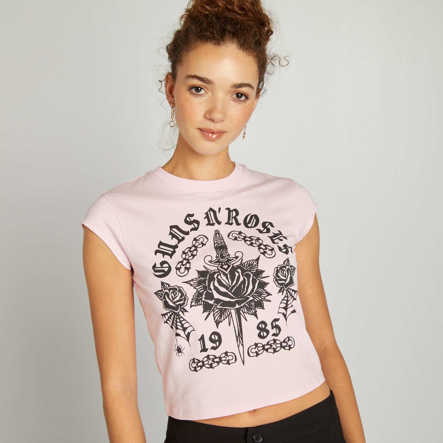 Camiseta estampada 'Guns N'Roses' ROSA