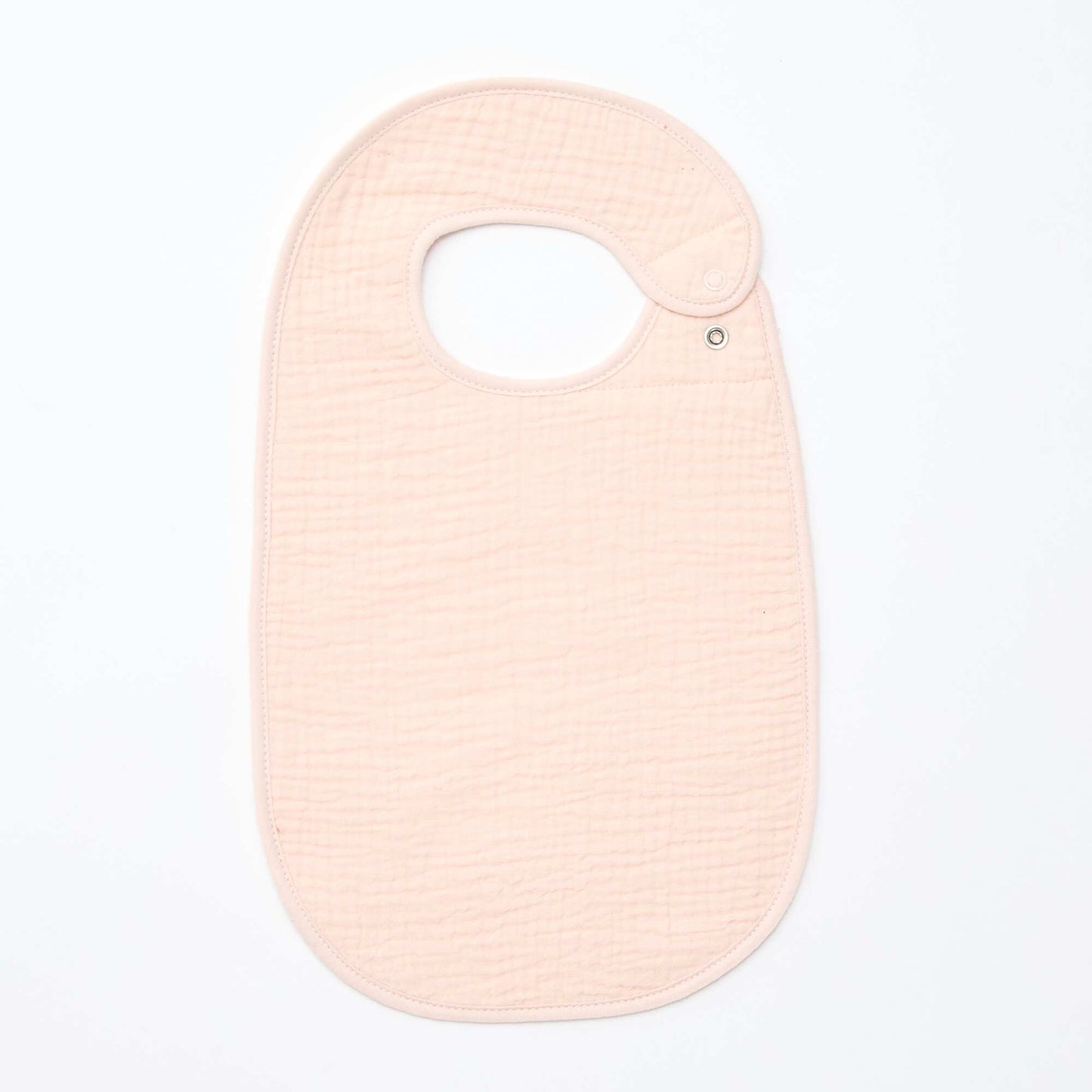 Pack de 3 baberos de gasa de algodón con forro de rizo ROSA