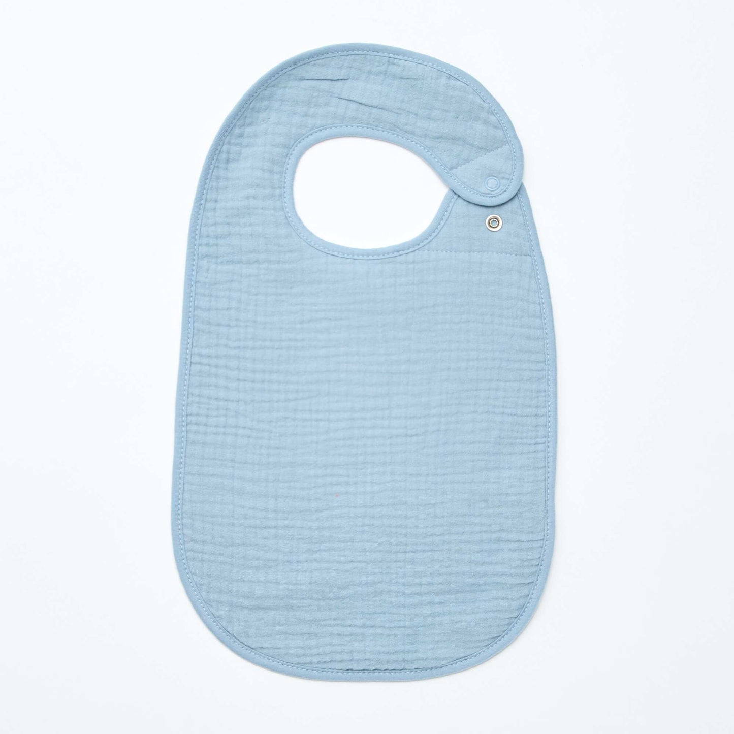 Pack de 3 baberos de gasa de algodón con forro de rizo AZUL