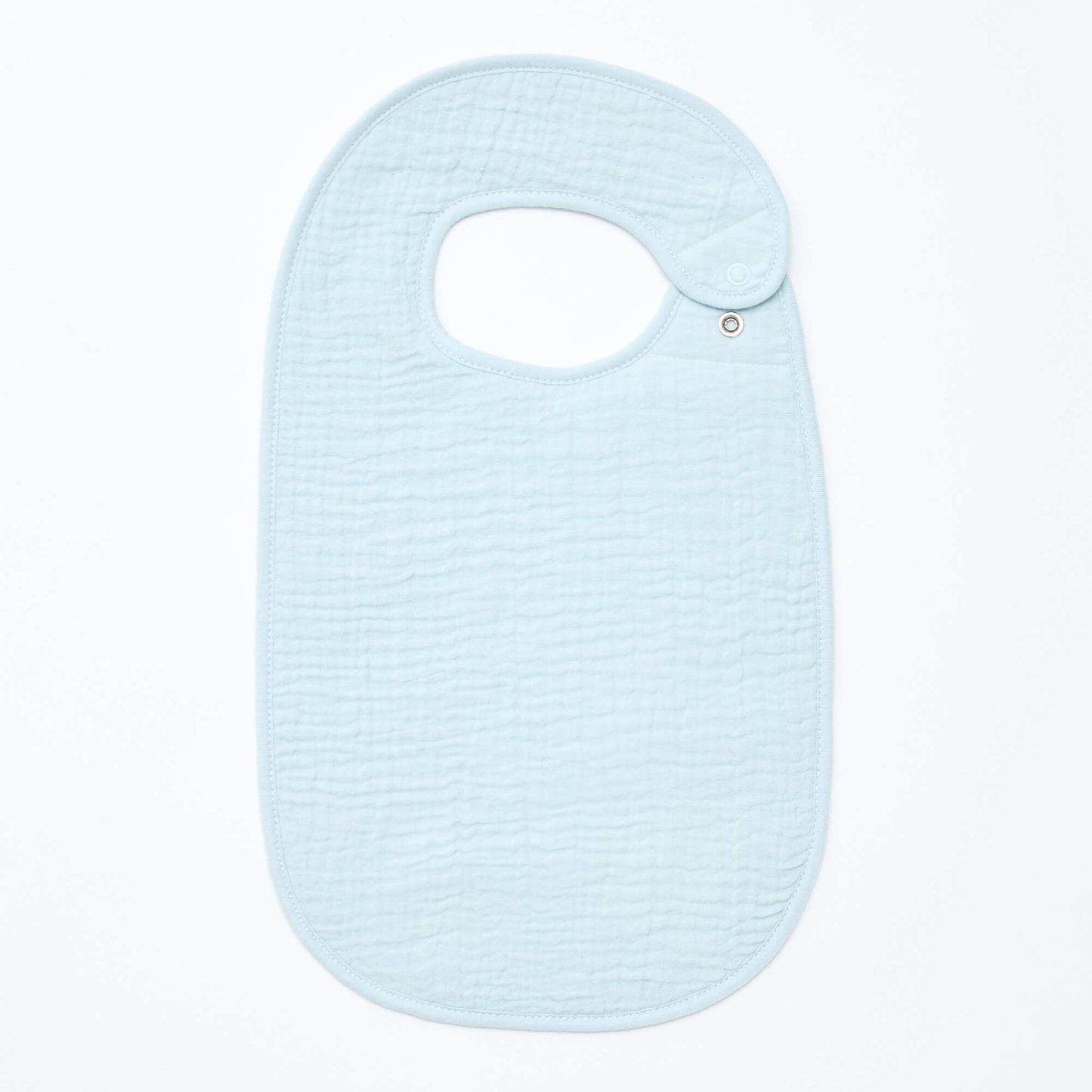 Pack de 3 baberos de gasa de algodón con forro de rizo AZUL