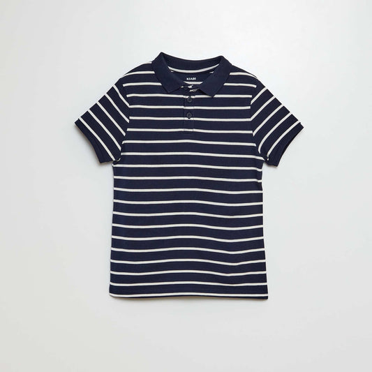 Remera de punto de piqué AZUL