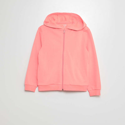 Buzo lisa con capucha ROSA