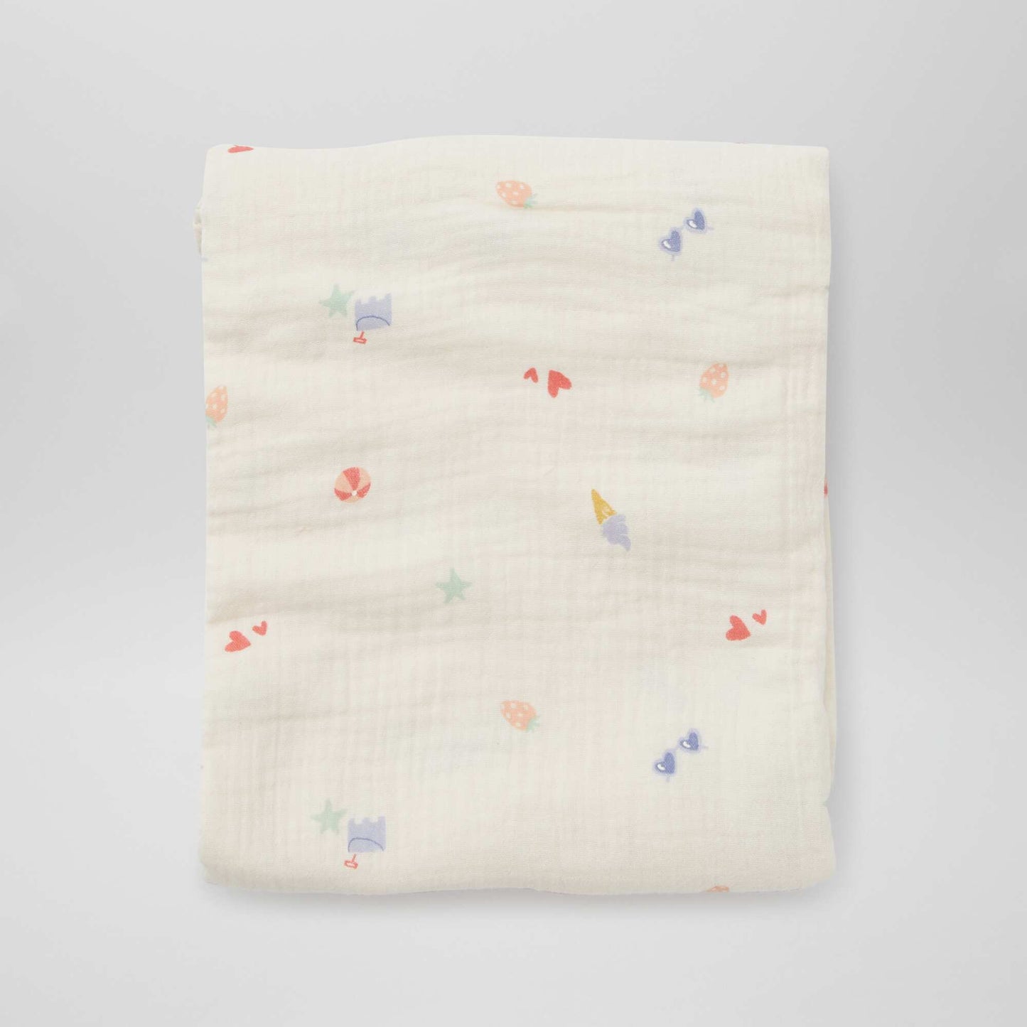 Pack de 3 muselinas - 2 de 60 x 60 y 1 de 100 x 120 cm BLANCO