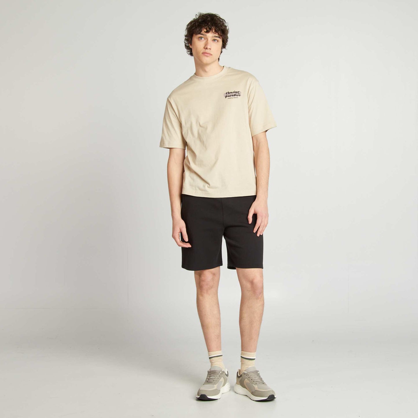 Camiseta estampada BEIGE