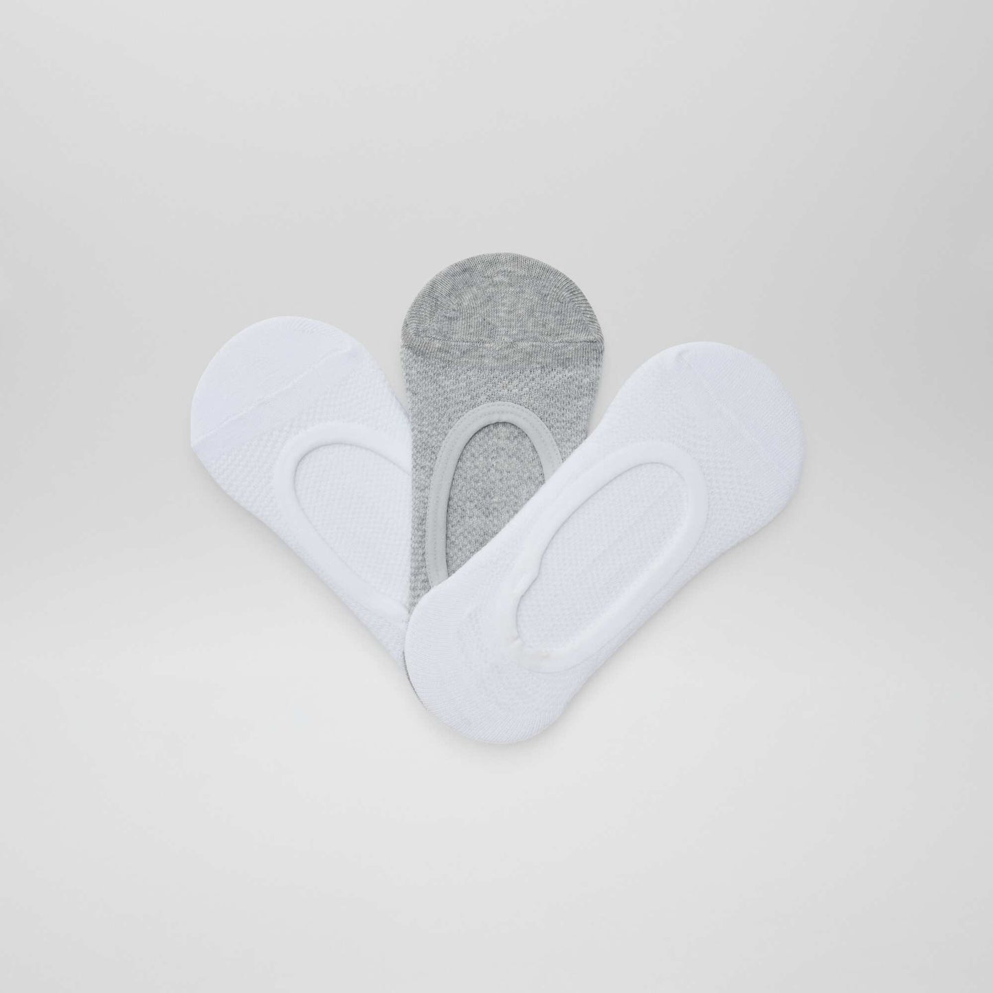 Pack de 3 pares de medias invisibles BLANCO