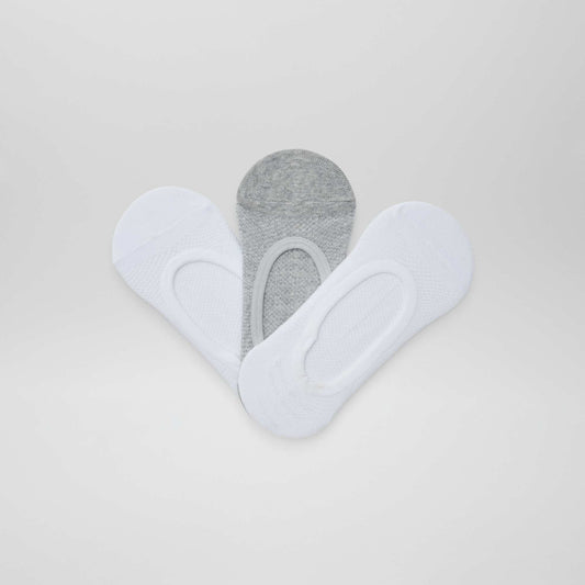 Pack de 3 pares de medias invisibles BLANCO