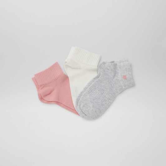 Pack de 3 pares de medias de deporte ROSA