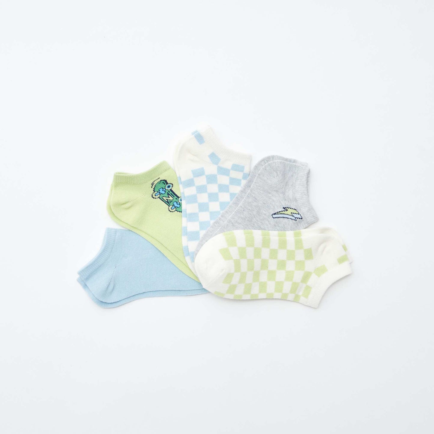 Pack de medias invisibles estampados VERDE