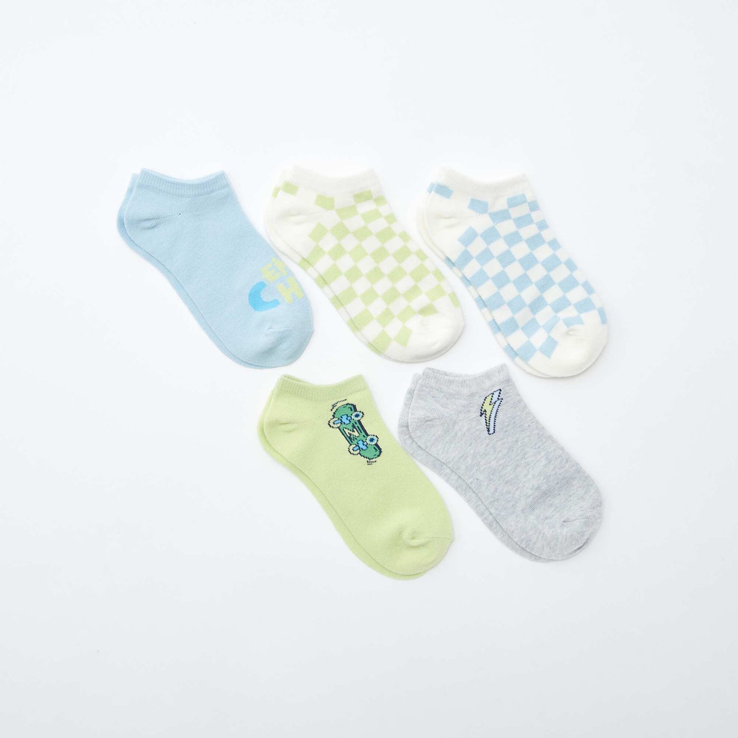 Pack de medias invisibles estampados VERDE
