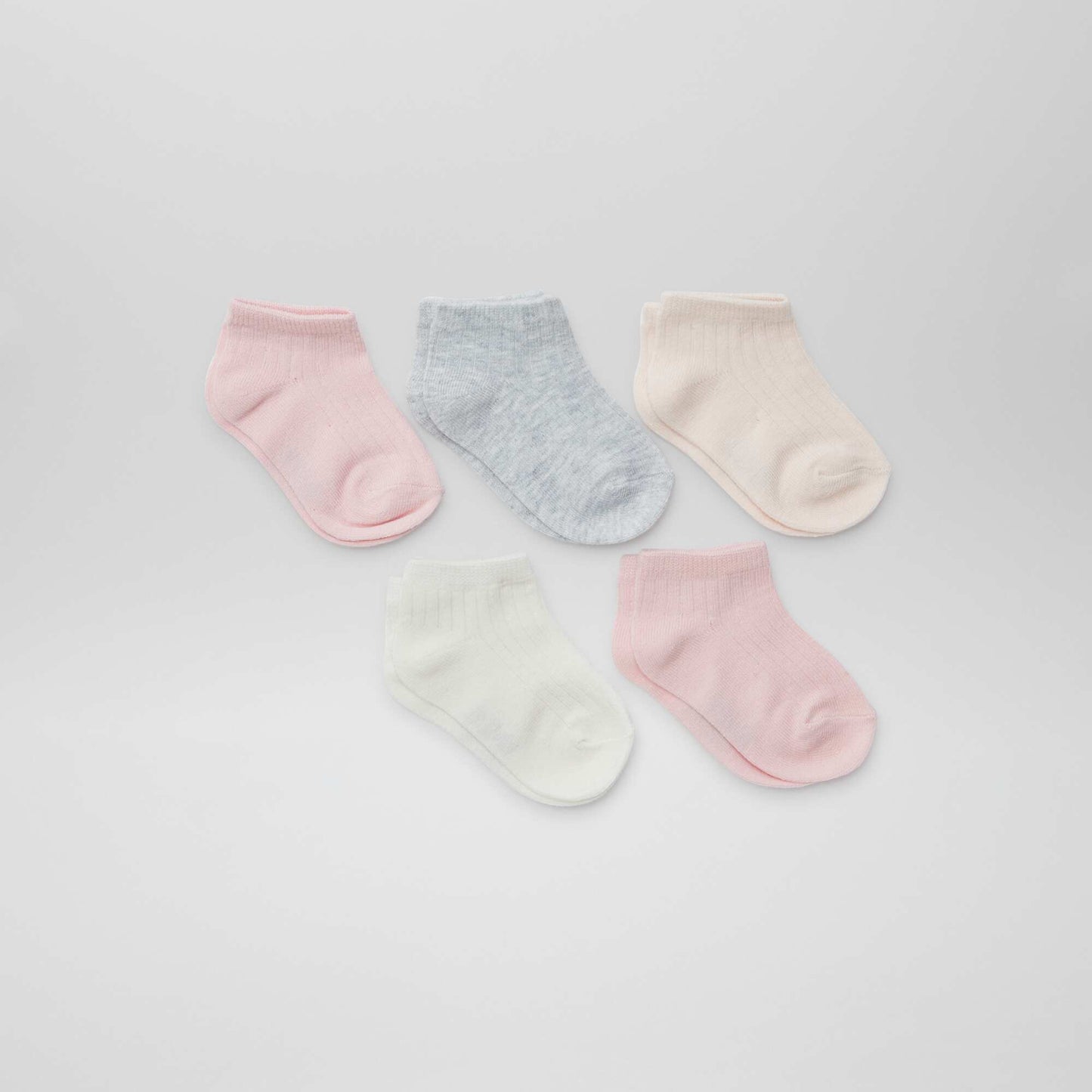 Pack de 5 pares de medias invisibles ROSA