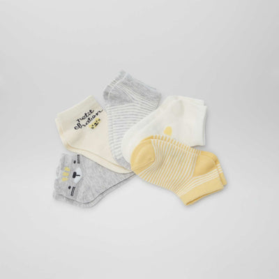 Pack de 5 pares de medias invisibles GRIS