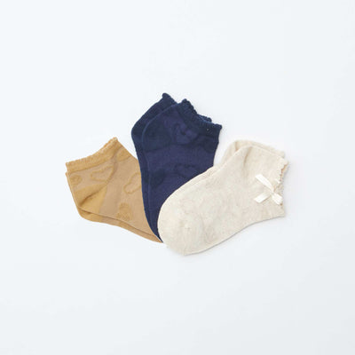Pack de 3 pares de medias bajos AZUL