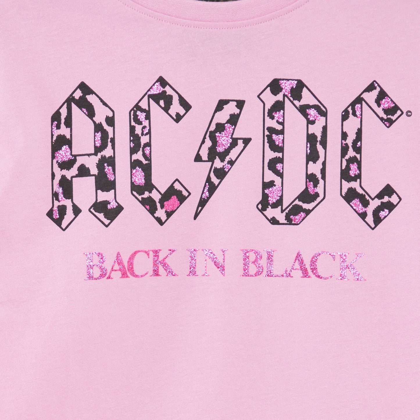 Camiseta de manga corta AC/DC PURPURA