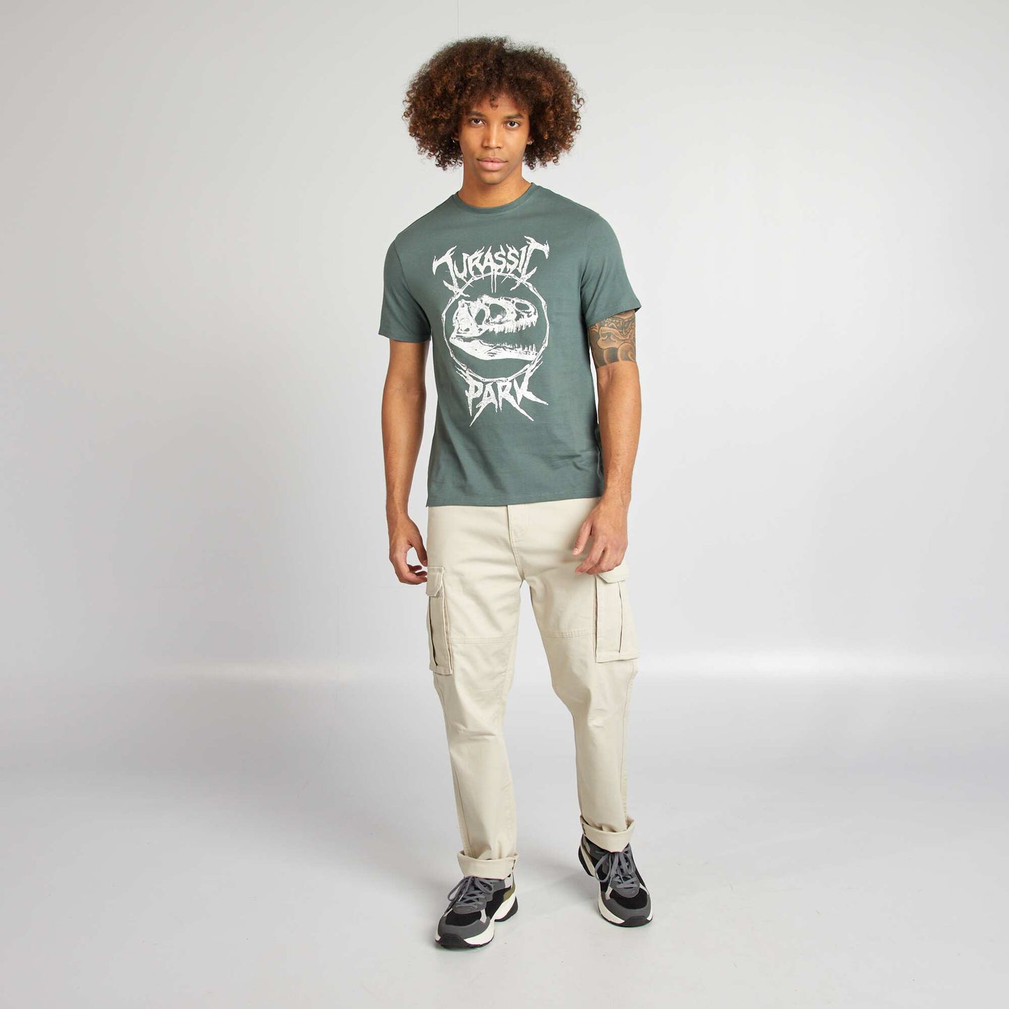Camiseta de manga corta 'Jurassic Park' VERDE