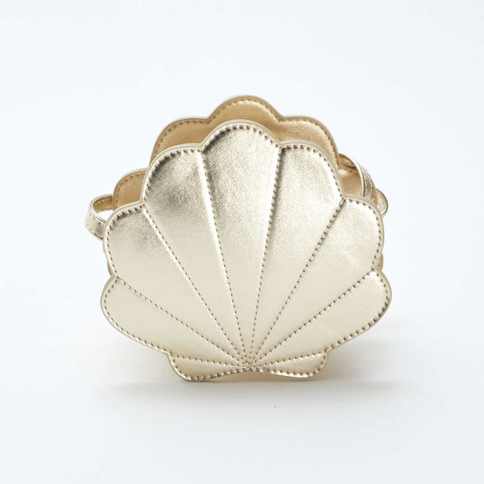 Bolso bandolera con forma de concha BEIGE